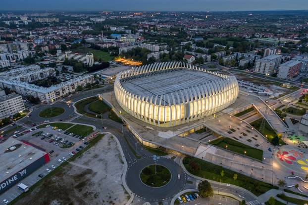 Fotografije iz zraka Arene Zagreb