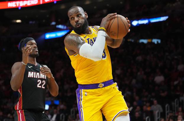 NBA: Los Angeles Lakers at Miami Heat