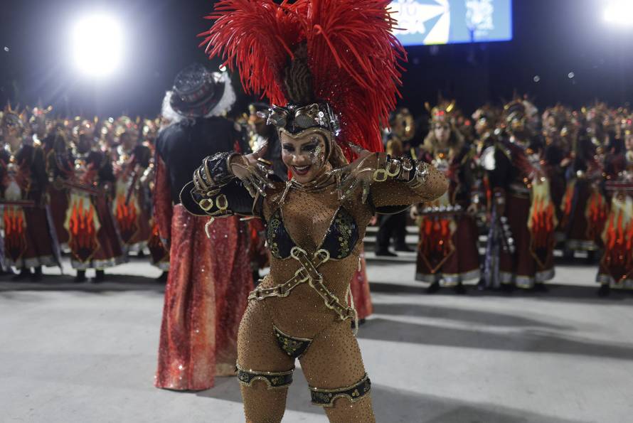 Carnival magic descends on Rio as first night of elite samba schools lights up the Sambadrome, in Rio de Janeiro