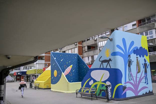 Zagreb: Novi šareni mural na platou Mamutice