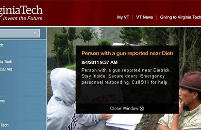 Mladića s oružjem nisu našli, otvorili kampus Virginia Techa