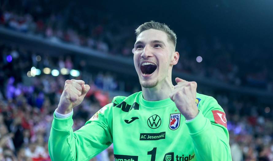 Zagreb: Slavlje rukometaša Hrvatske nakon pobjede nad Francuskom i prolaska u finale Svjetskog prvenstva