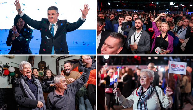 FOTO Evo kako se sinoć slavila pobjeda Zorana Milanovića od Zagreba do Glavica kraj Sinja