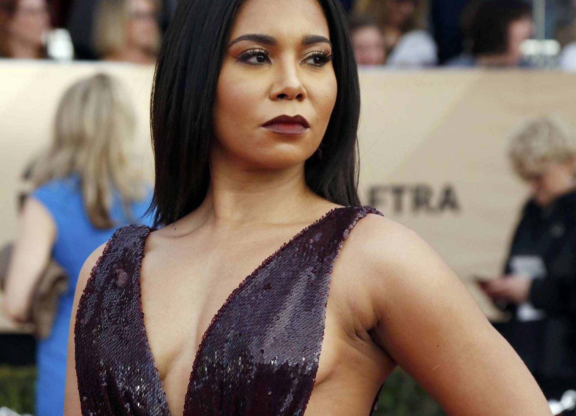 Jessica Pimentel arrives at the 23rd Screen Actors Guild Awards in Los Angeles