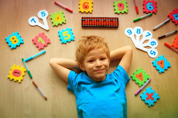 Little,Boy,Learning,Numbers,,Mental,Arithmetic,,Abacus,Calculation