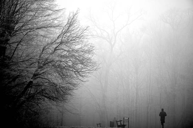 Zagreb: Gusta magla sakrila boje parka Maksimir