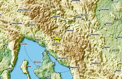 Potres kod Rijeke 3.8 Richtera: 'Kao eksplozija! Sve se zatreslo'