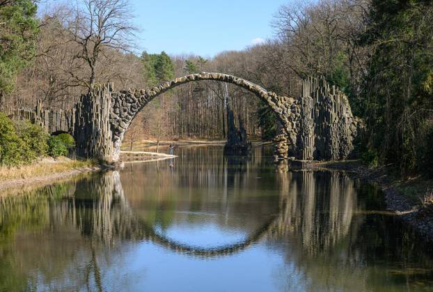 Rakotz bridge in the Rhododendron Park Kromlau