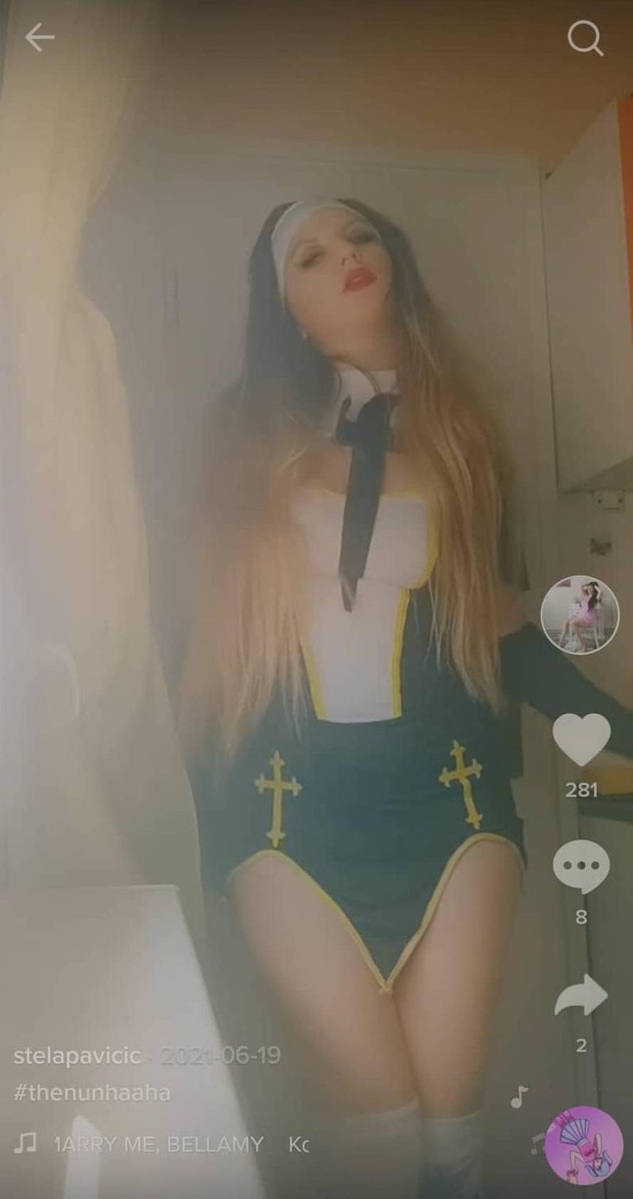 Stela iz 'Ljubav je na selu' je u kostimu časne 'išla' u katedralu