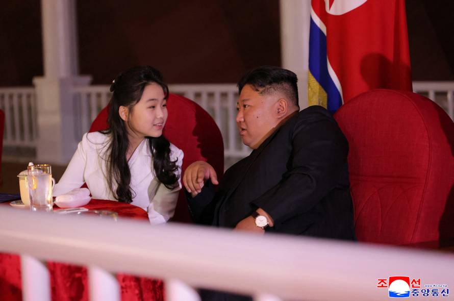 North Korean leader Kim Jong Un attends the launching ceremony of a warship that had been damaged upon its first attempt to launch