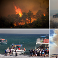 Grčka u plamenu: Evakuirali su tisuće ljudi, turiste i stanovnike skupljaju brodovima s plaža