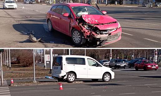 Krš i lom u Novom Zagrebu: Sudarili se usred raskrižja