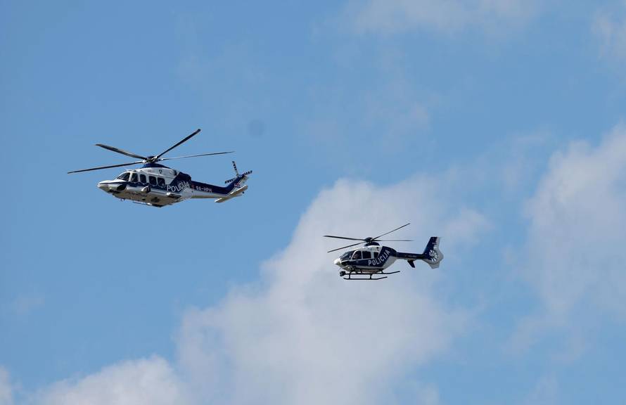 Zagreb: Generalna proba svečanog vojnog mimohoda - zračne snage 