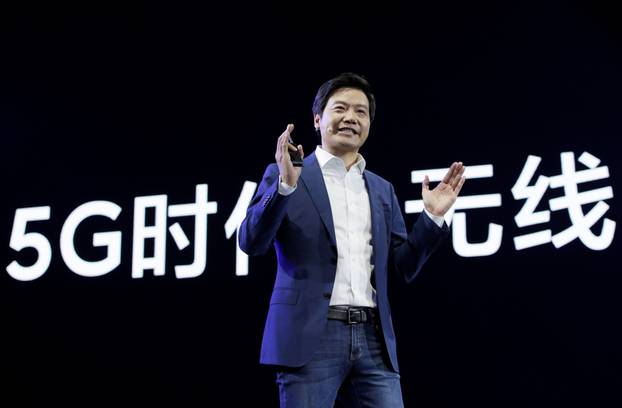 Xiaomi founder and CEO Lei Jun attends a product launch event of Xiaomi Mi9 Pro 5G in Beijing