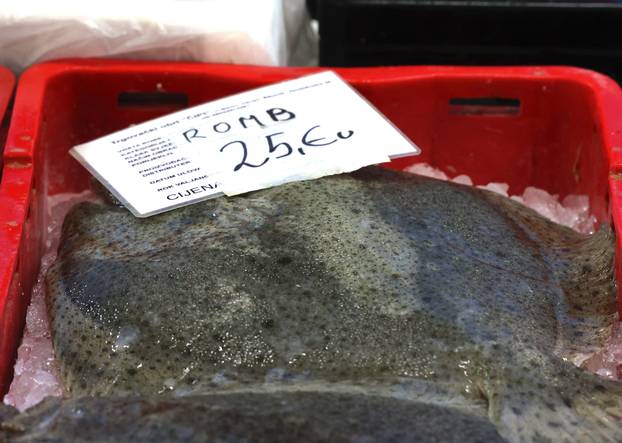 Šibenik: Ponuda ribe na šibenskoj ribarnici