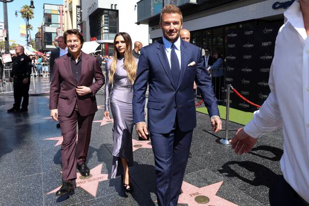 David Beckham unveils his star on the Hollywood Walk of Fame in Los Angeles, California