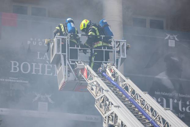 Zagreb: U Hrvatskom narodnom kazalištu održana vježba evakuacije i spašavanja