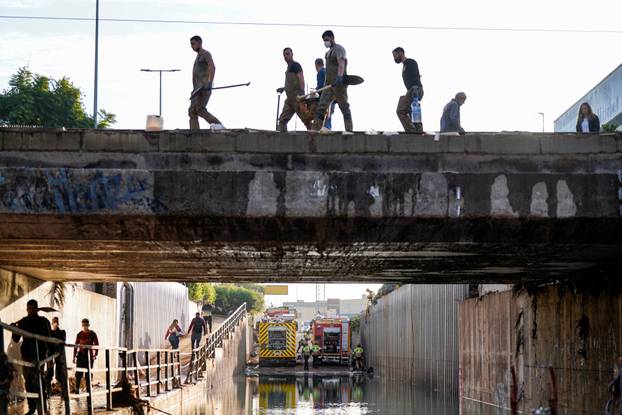 Aftermath of the flooding caused by heavy rains in Massanassa, Valencia