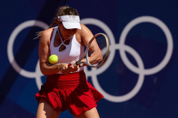 Pariz:  XXXIII. Olimpijske igre Pariz 2024. Prvo kolo tenis, žene, Dona Vekić -  Lucia Bronzetti