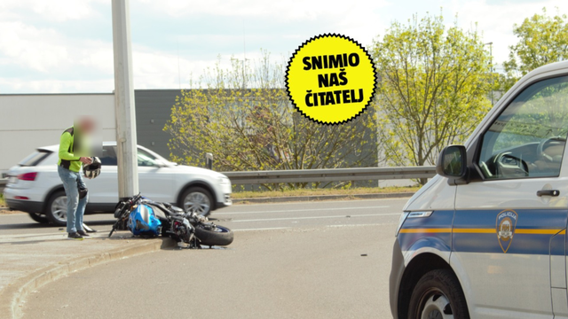 FOTO Nesreća u Zagrebu: Jedan ozlijeđeni u sudaru automobila i motocikla, završio je u KBC-u