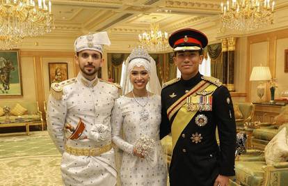 Udala se kći sultana od Bruneja u raskošnoj ceremoniji, par se uskladio dijamantnim ukrasima