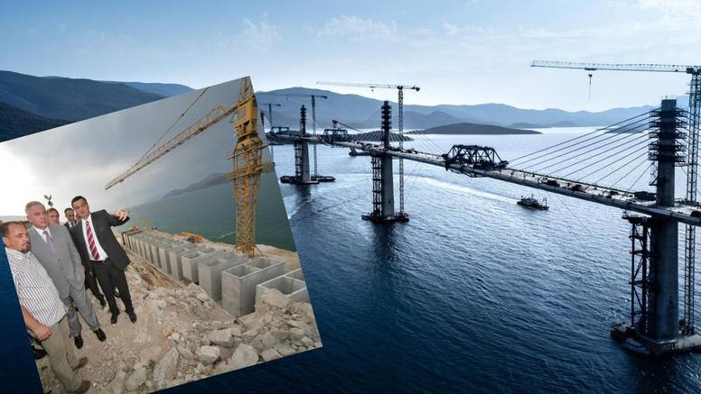 Sanader je radove na Pelješkom mostu otvorio 2005. Kinezi će  ga u srijedu konačno spojiti