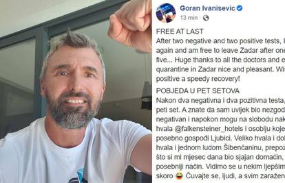 Ivanišević 'pobijedio' koronu: 'Ovo je pobjeda u pet setova'