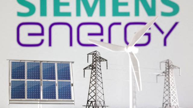 FILE PHOTO: Illustration shows Siemens Energy logo