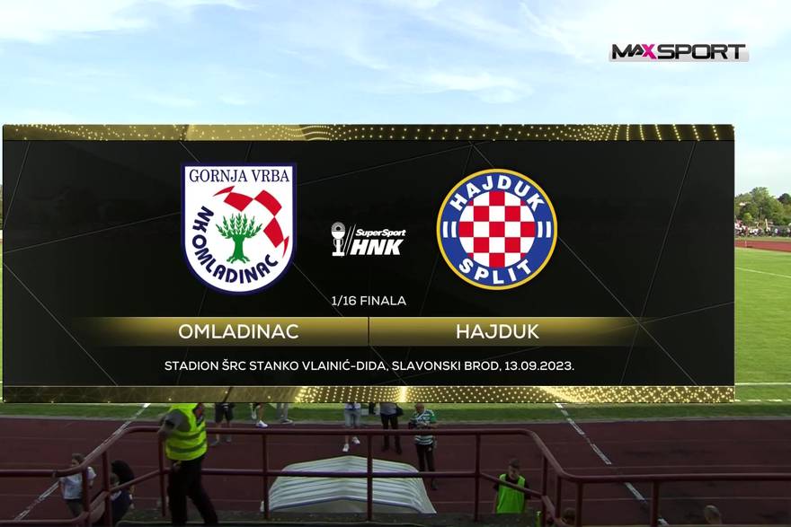 Omladinac - Hajduk 0-6 (sažetak)