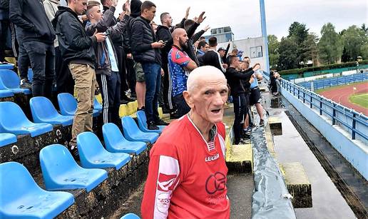 Ultras Sikirica (80) iz doma za starije stigao je bodriti Cibaliju