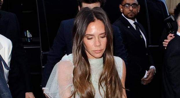 Victoria Beckham 50th birthday party arrivals at Oswald's private club in Mayfair