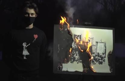 Kupili Banksyjevu umjetninu pa snimili video kako je spaljuju
