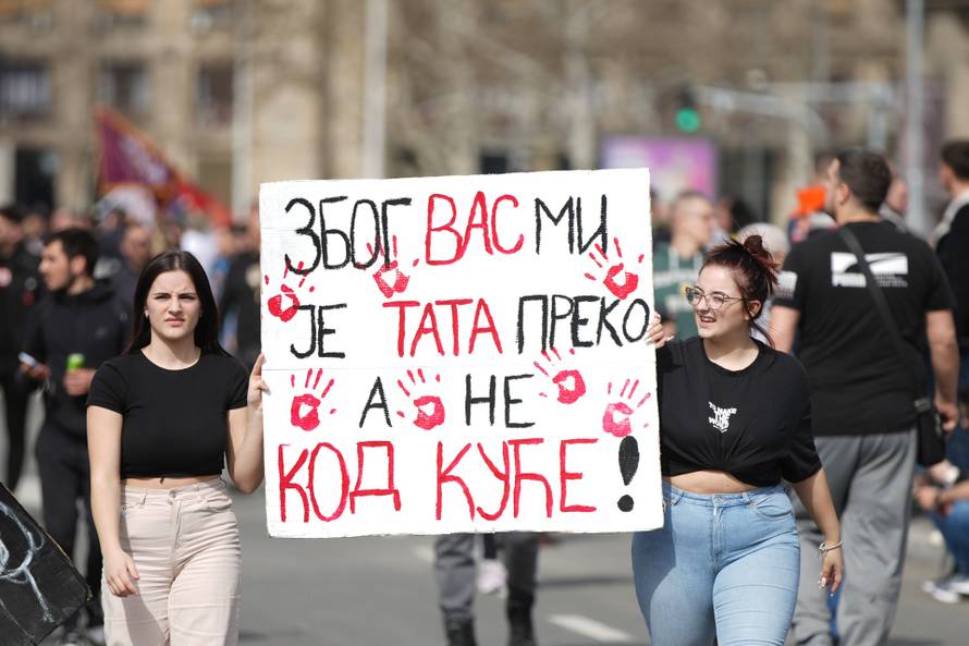 Beograd: Studenti na ulicama spremaju se za prosvjed 15. za 15