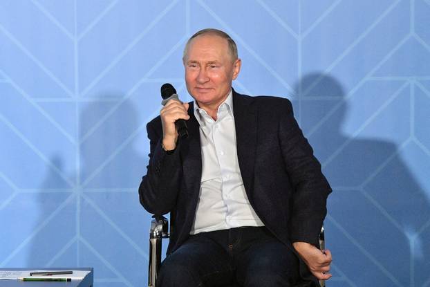 Russian President Putin attends an ecology youth forum in Petropavlovsk-Kamchatsky