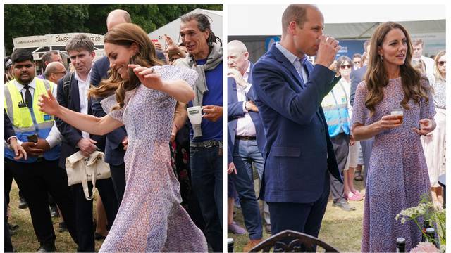 Princ William i Kate pili pivo na proslavi, a vojvotkinja zaigrala nogomet u visokim potpeticama