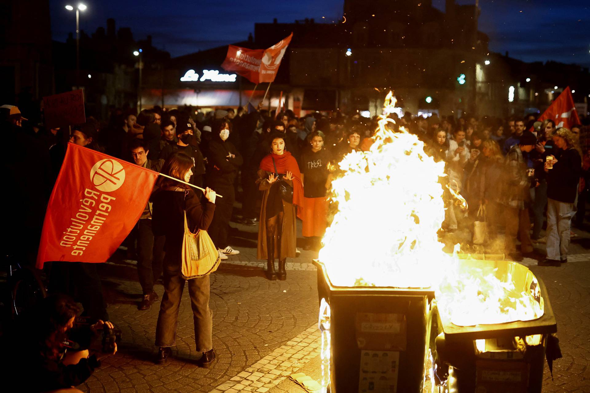 Anti-pension bill protest in Bordeaux