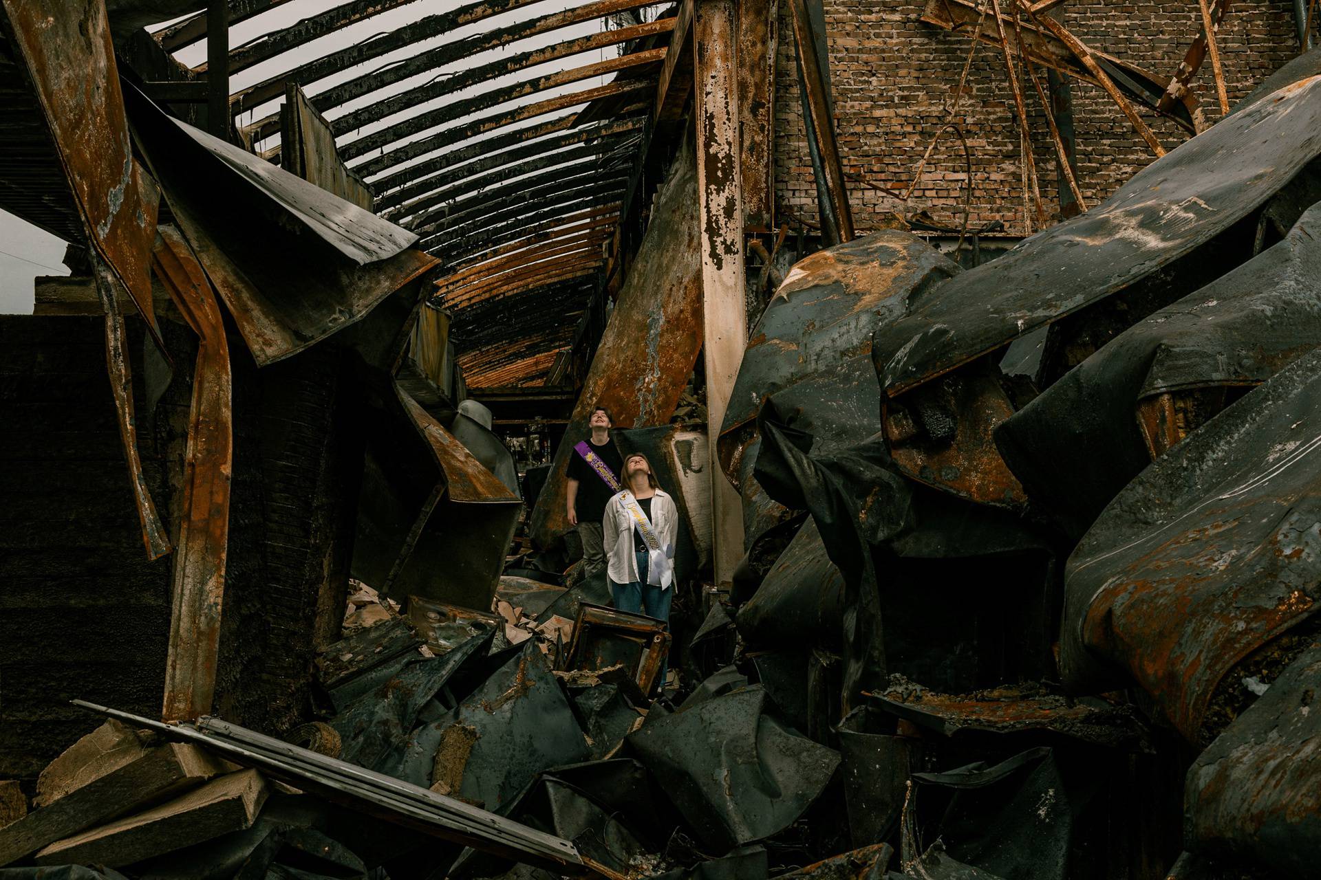 Photographer creates graduation album with Chernihiv ruins as backdrop