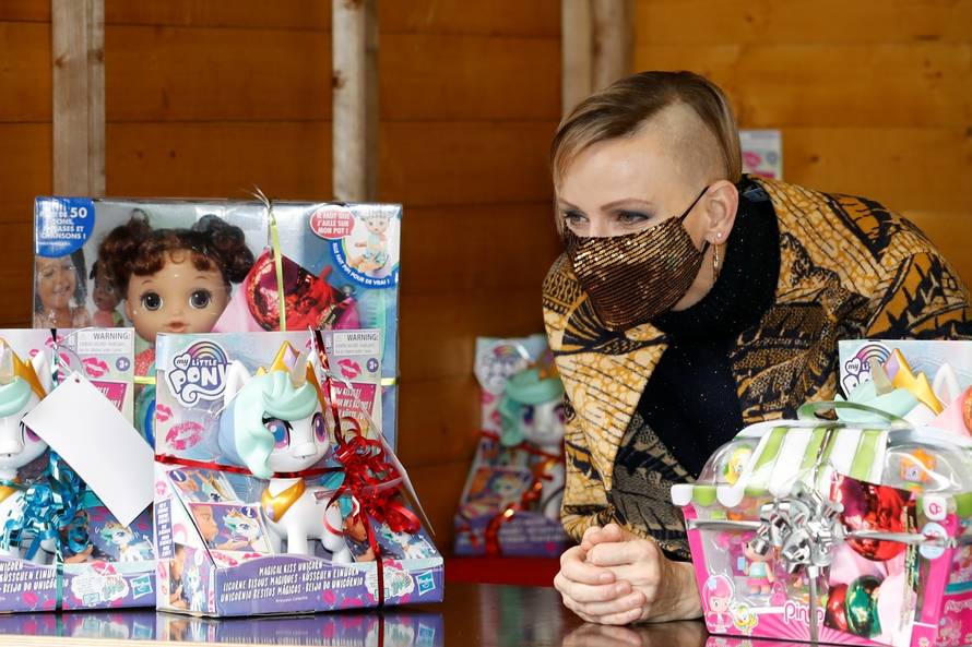 The traditional Christmas tree ceremony at the Monaco Palace
