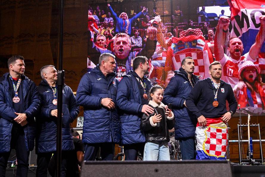 Zagreb: Svečani doček rukometnih reprezentativaca nakon osvojene bronce na Europskom prvenstvu