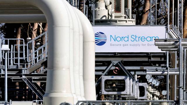 FILE PHOTO: Pipes at the landfall facilities of the 'Nord Stream 1' gas pipeline in Lubmin, Germany