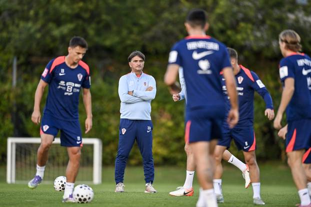 Zagreb: Trening nogometaša hrvatske nogometne reprezetacije