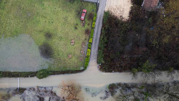 Mostar: Pogled iz zraka na poplavljena područja uz rijeku Bunu