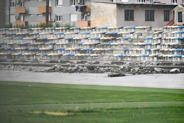 Zagreb: Rušenje postojećih tribina i nogometne infrastrukture na stadionu u Kranjčevićevoj