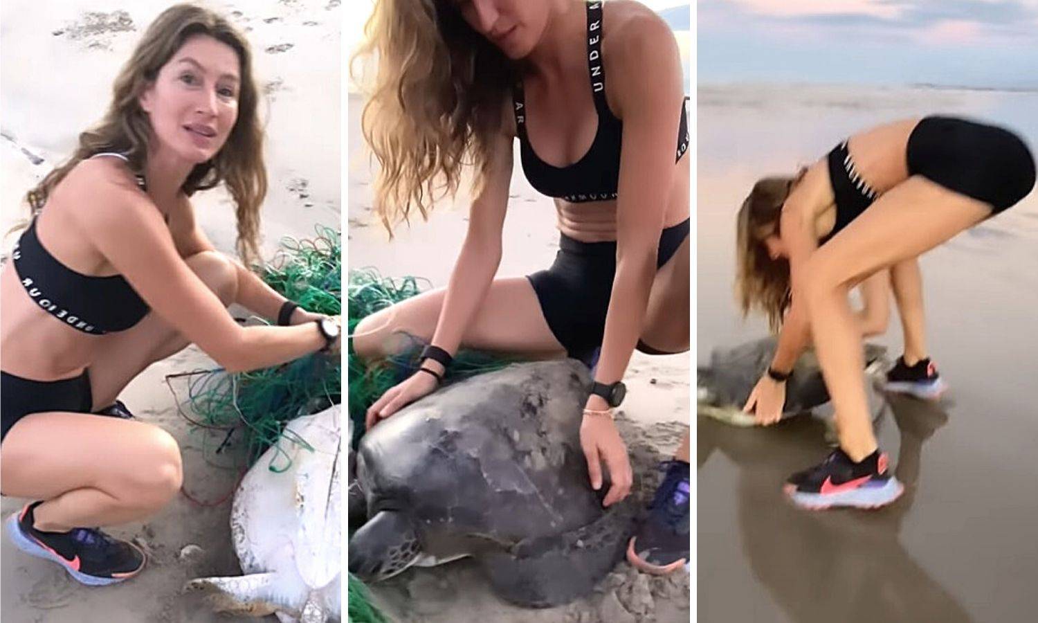 Supermodel superheroj: Spasila je zarobljenu morsku kornjaču