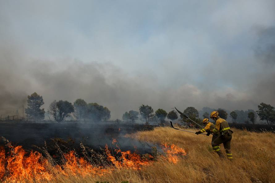 Wildfire in El Tiemblo