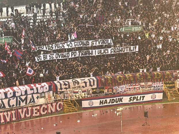 POGLEDAJTE POTOP U SPLITU Torcida je provocirala Boyse, a hajdukovci okrenuli Dinamo