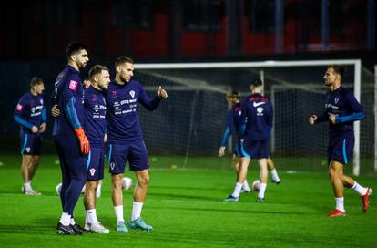 Zagreb: Trening nogometne reprezentacije na terenu Hitrec Kacijan