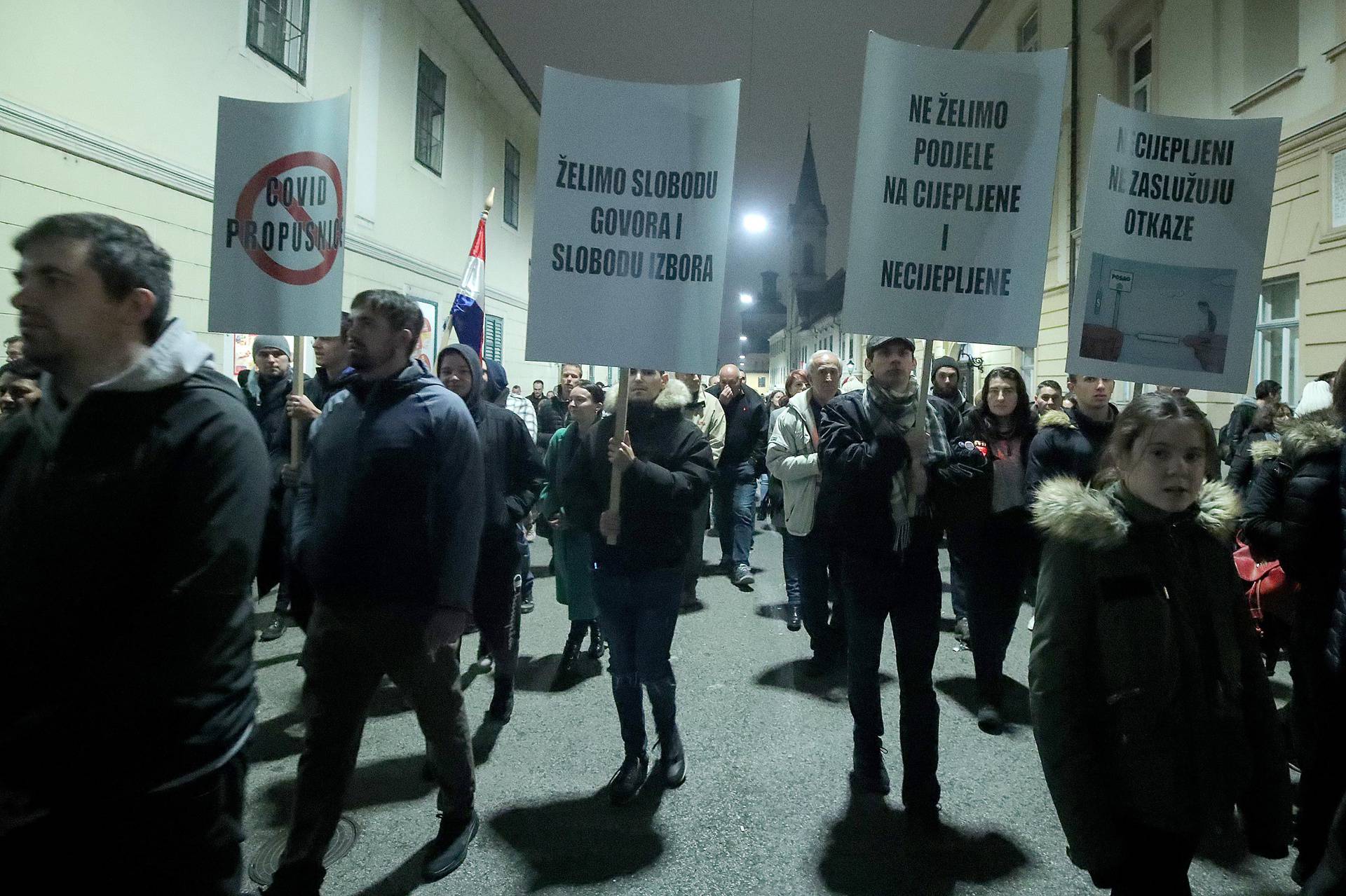 U Zagrebu održan još jedan prosvjed protiv covid mjera