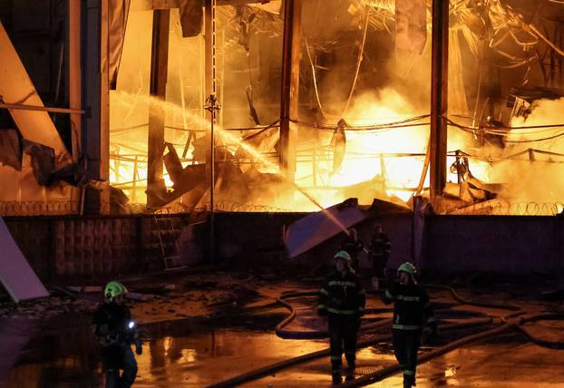 Aftermath of a Russian missile attack in Kyiv