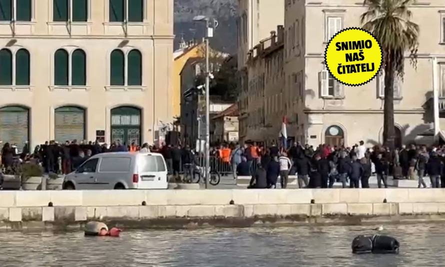 VIDEO Splitska policija o urlanju 'za dom spremni' pred sudom: Sve je snimano i bit će obrađeno